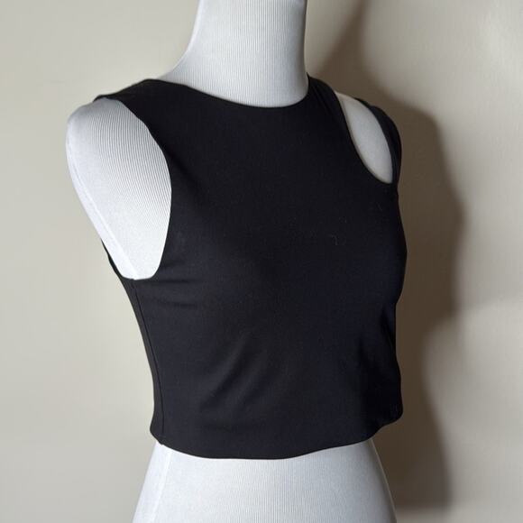H&M Move Black Cut Out Shoulder Sports Bra - Picture 5 of 7